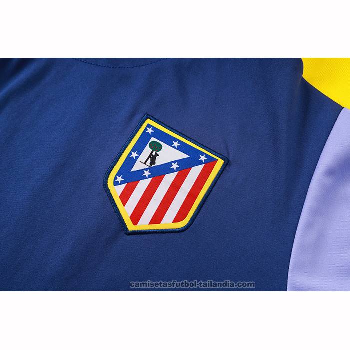 Chandal del Atletico Madrid Manga Corta 25/26 Azul - Pantalon Corto